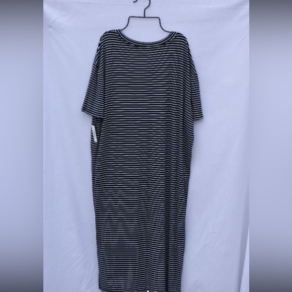 Daily Ritual NWT Dress Navy White Stripe S - Picture 2 of 2
